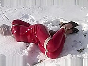 Bondage Girl In Snow