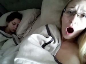This Amateur Chick Loves To Masturbate While Her Friend Is Sleeping