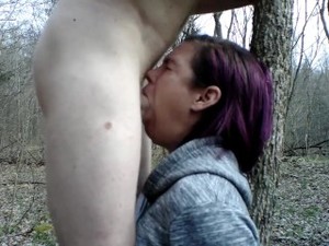 (Teaser) Handcuffed To A Tree And Deepthroat Facefucked Off Trail