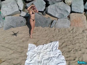 Blonde,Couple,Outdoor,Public,Reality