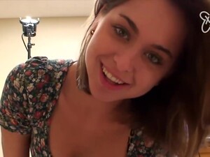 Adorable Teen Brunette, Riley Reid Got Fucked In A POV Style And Even Got A Facial