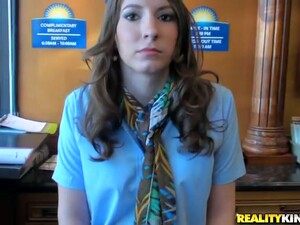 Hotel Receptionist Takes Money For Sex With A Big Cock In Reality Vid
