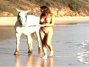 Sexy Brunette Merritt Cabal Rides Her Horse And Loves It