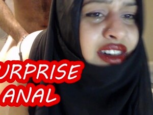 PAINFUL SURPRISE ANAL WITH MARRIED HIJAB WOMAN !