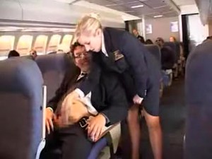 American Stewardess Handjob Part 1