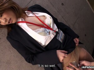 Lewd Office Nympho Yuria Takeda Gets A Chance To Suck Japanese Cock