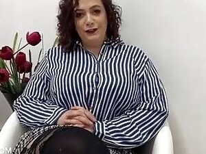 Seductive Brunette Plumper With Massive Tits Is Using Adildo While Masturbating On Live Cam