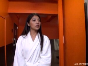 Mouth Fucked Japanese Hardcore Hottie Does A Sexy Group Scene