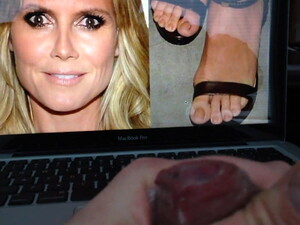 Masturbating To Heidi Klum's Sexy Feet