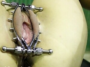 He Puts A Labia Clamp In My Pussy And Plays With It. I's Winter, I'm Suffering The Cold ( BdsmNaughtyGirl )