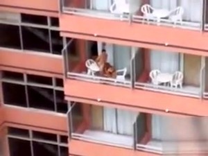 Hardcore Sex On The Balcony