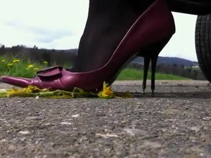Incredible Homemade High Heels, Outdoor Porn Scene