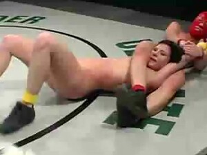 Masked Lesbian Fighter Fucking Her Vanquished Opponent With Strapon