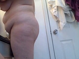 My Hairy Fat Slutty Wife Filmed On The Spy Cam In The Bathroom