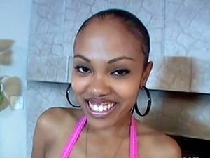 Ebony Babe Lacey Duvall Blows And Gets Cum On Her Beautiful Face