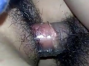 Nasty Indonesian Chick Takes Big Dick Up Her Hairy Snatch