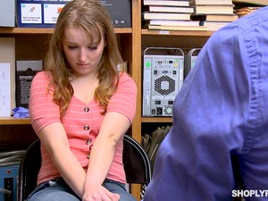 Blonde Shy Teen Amateur Cleo Clementine Forced To Doggy Fuck In Office