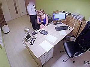 LOAN4K. Blonde Comes To Loan Agency And Has Wild Sex For Money