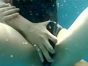 Navy Swimsuit Underwater Play